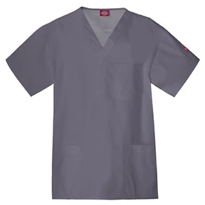 Dickies (r) - Pewter - Sa816406 Dickies Men's Utility Scrub Top - 9 Colors Available