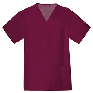 Dickies (r) - Wine - Sa816406 Dickies Men's Utility Scrub Top - 9 Colors Available