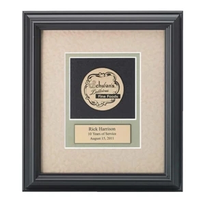 Professional Gallery - Gold Medallex Medallion In A Wood Frame With A Black Finish Award