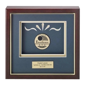Professional Gallery - Gold Medallex Medallion In A Wood Frame With A Rosewood Finish Award
