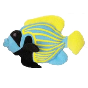 Weebeans (tm) Animal Fair - Angelfish - Plush Three Inch Toy Animal With Silver Ball Chain, Blank
