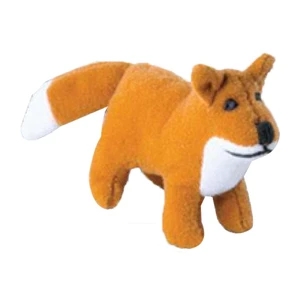 Weebeans (tm) Animal Fair - Fox - Plush Three Inch Toy Animal With Silver Ball Chain, Blank