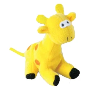 Weebeans (tm) Animal Fair - Giraffe - Plush Three Inch Toy Animal With Silver Ball Chain, Blank