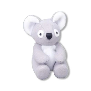 Weebeans (tm) Animal Fair - Koala - Plush Three Inch Toy Animal With Silver Ball Chain, Blank