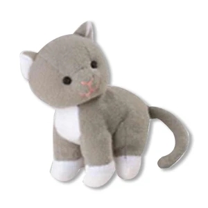 Weebeans (tm) Animal Fair - Kitty - Plush Three Inch Toy Animal With Silver Ball Chain, Blank