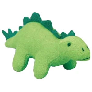 Weebeans (tm) Animal Fair - Stegosaurus - Three Inch Plush Toy Animal With Silver Ball Chain, Blank