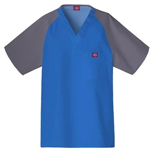 Dickies (r) - Royal-pewter - Sa816107 Men's Raglan Sleeve Top. Sa816107