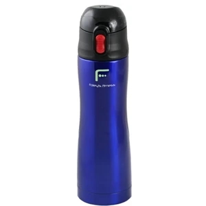 Blue - 16 Oz. Double Wall Stainless Steel, Vacuum Insulated Water Bottle