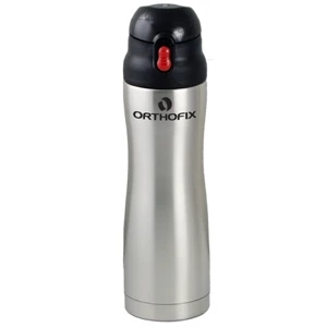 Silver - 20 Oz. Double Wall Stainless Steel Vacuum Insulated Water Bottle