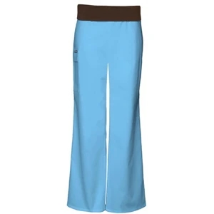 Cherokee - Blue Mist - Sa2074 Fold Over Waist Boot Cut Scrub Pant - 14 Colors Available