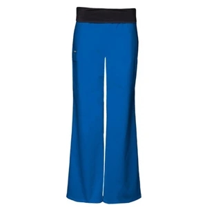 Cherokee - Royal Blue - Sa2074 Fold Over Waist Boot Cut Scrub Pant - 14 Colors Available