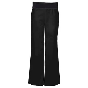 Cherokee - Black - Sa2074 Fold Over Waist Boot Cut Scrub Pant - 14 Colors Available