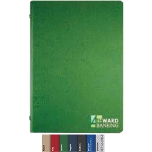 5.5" X 8.5" Refillable, Small 3-ring Leather Binder With 100 Sheets Ruled Paper