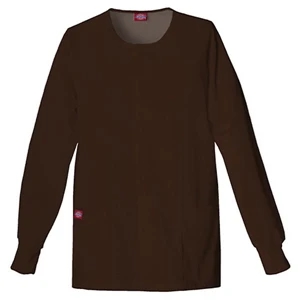 Dickies (r) - Chocolate - Sa885306 Round Neck Scrub Jacket Sa885306 - 20 Colors Available