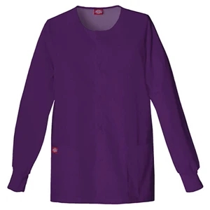 Dickies (r) - Eggplant - Sa885306 Round Neck Scrub Jacket Sa885306 - 20 Colors Available