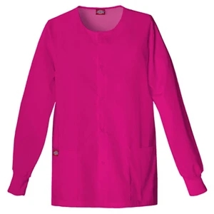 Dickies (r) - Hot Pink - Sa885306 Round Neck Scrub Jacket Sa885306 - 20 Colors Available
