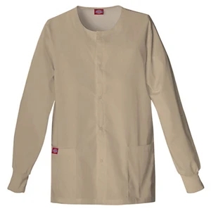 Dickies (r) - Khaki - Sa885306 Round Neck Scrub Jacket Sa885306 - 20 Colors Available