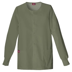 Dickies (r) - Olive - Sa885306 Round Neck Scrub Jacket Sa885306 - 20 Colors Available