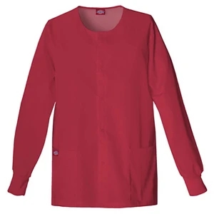 Dickies (r) - True Red - Sa885306 Round Neck Scrub Jacket Sa885306 - 20 Colors Available