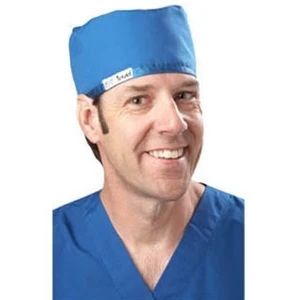 Crazy Scrubs - Men's Poly/cotton Solid Surgical Hat - 2 Colors Available