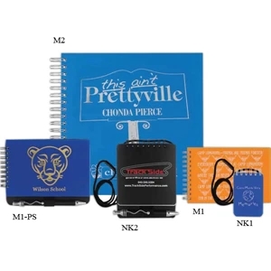 Necklace Journal With 30 Pt. Poly Cover, 50 Sheets, Pen Loop And Lanyard