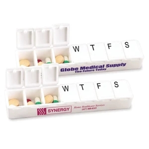 Carry Along All Week Pill Box Made Of Propylene With 7 Compartment Capacity