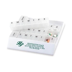 Medicine Tray Organizer Schedules And Guides Correct Dosages For 4 Weeks