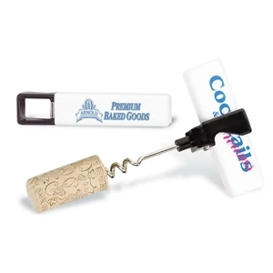Companion - Combination Corkscrew And Bottle Opener With A Plastic Case, Nickel Plated Screw