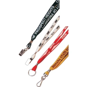 Game Day - 2 Color 3/8" Width Lanyards With Quick Release And Plastic Fitting Only