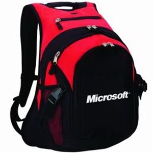 Polyester Computer Backpack With Heavily Padded Back And Shoulder Straps