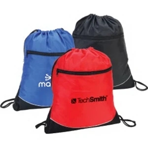 Drawstring Shoulder Pack Made Of 420 Denier Nylon And 600 Denier Polyester Bottom