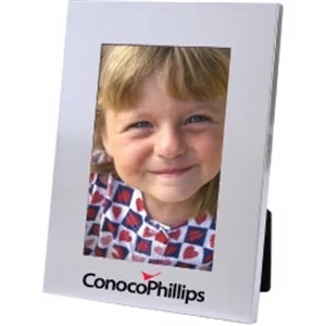 Matte Silver Collection - 4" X 6" - Metal Frame With Velvet Easel Back And Matte Silver Finish