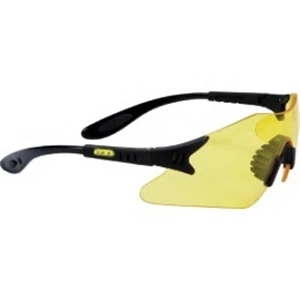 Provizgard - Styling Single-piece Lens Safety Glasses With Black Frame And Amber Lens