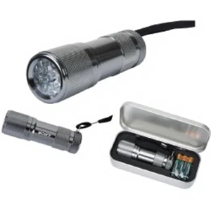 Led Handy Flashlight In Aluminum Casting With Gun Metal Finish. Clearance