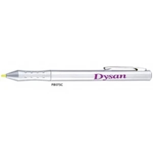 Ballpoint Pen/stylus In One With Satin Silver Finish And Brass Construction