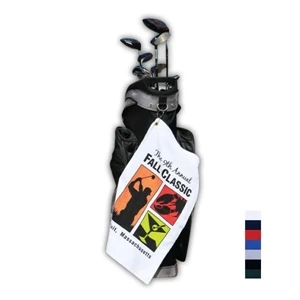Jewel Collection - 7 Working Days - Printed - Color Hemmed Lightweight Golf Towel, 15" X 24", 100% Cotton