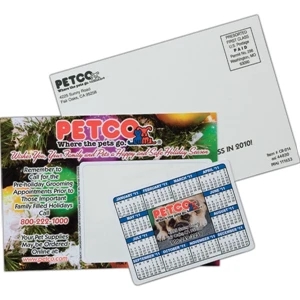 Repositionable Calendar Postcard, Very Effective Direct Mail Piece Or Handout