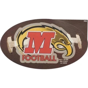 Football Theme Sign That Can Be Placed On A Car, Wall, Window Or Anywhere