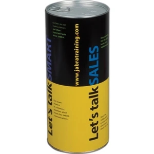 Custom 58 Oz Can Containing One Customer Supplied Item Inserted And Sealed With Lid