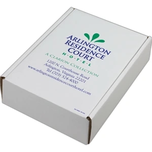 Addition Of Spot Mount Label - B-flute Corrugated Tuck Box, 8 1/4" X 11" X 2 3/4"