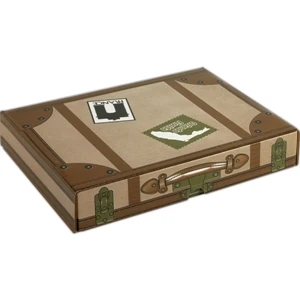 Addition Of Spot Mount Label - B-flute Corrugated Tuck Box With Inside Tuck Closure, 12 1/4" X 9 1/4" X 2"