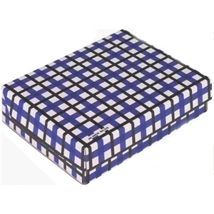 No Imprint - One Piece Fold Above Box Constructed Of White E-flute Corrugated Material