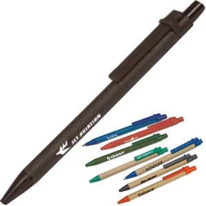 Targetline Eco - Recycled Paper Barrel Plastic Pen Made Of Corn Based Material