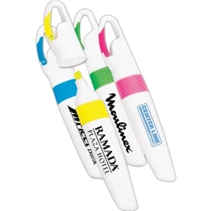 Targetline - Highlighter/carabinier That Can Be Clipped To A Book Bag Or Belt Loop