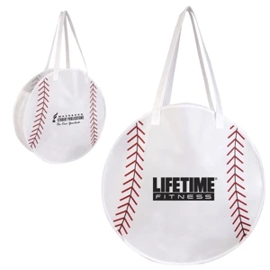 Rallytotes (tm) - Eco Friendly Tote Bag Made Of Durable Non-woven Poly Looks Like A Baseball