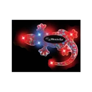 Lizard Stock Shape Flashing Led Button With Tie-tac Butterfly Clip Backing