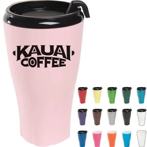 Twister Tumbler (tm) - Double-wall Insulated Tumbler With Spill Resistant Slider Lid. 16 Oz