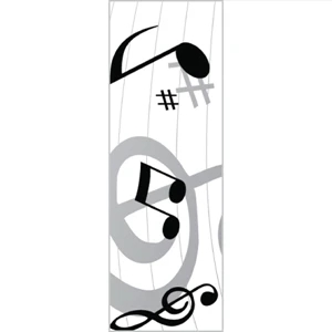 Tapetastic (r) - Music Notes - Repositionable Designer Tape. Acid Free And Photo Friendly