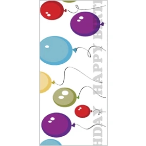 Tapetastic (r) - Birthday Balloons - Repositionable Designer Tape. Acid Free And Photo Friendly