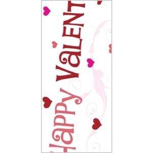 Tapetastic (r) - Happy Valentine's - Repositionable Designer Tape. Acid Free And Photo Friendly